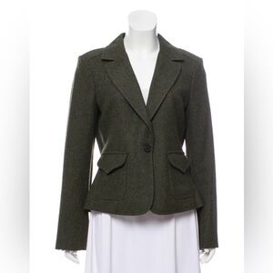 Burberry Olive Green Women's Blazer